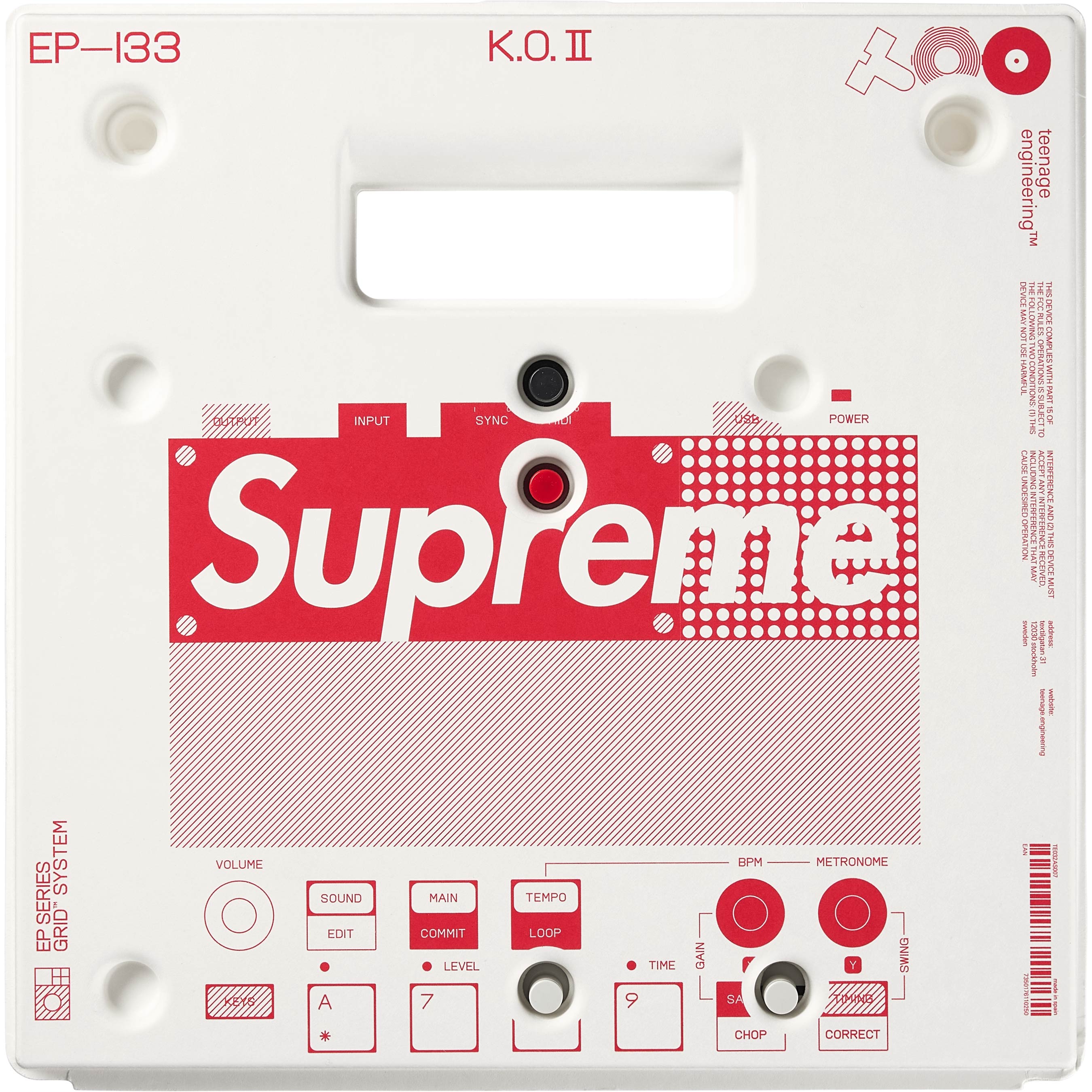 Supreme®/teenage engineering EP–133 K.O. II view 4